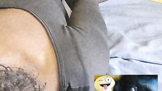 Sexy Black Fem Jerking off Jock with Ejaculation/Fleshlight Creampie