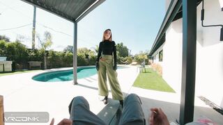 VR Conk: Sexy Ginger Teen Gives Oral And Gets Banged Hard In The Kim Possible Cosplay Parody pt.1