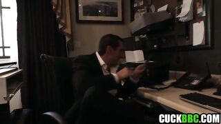Cuck Husband Catch Cheating Wife Drilled By 2 BBCs