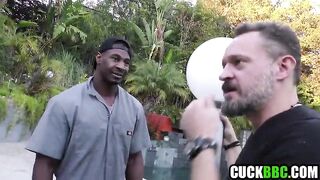 Cuckold Hubby Asks Black Worker To Fuck Wife