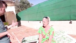 OldNanny - Sexually excited Man Screws Aged Granny By The Pool