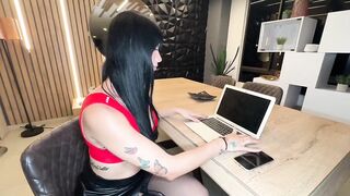 Sexy Brunette Secretary Ask Me for Assist and I Give Her My Big Schlong
