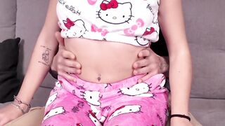 Sinless Stepdaughter Seduced and Fingerfucked on the Couch