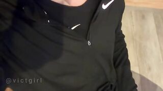 Come See Me Playing with My Feet After Gym!