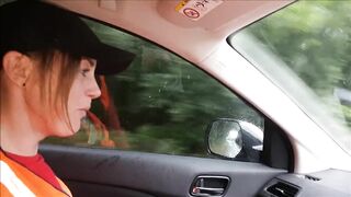 Delivery / Royal Mail Postgirl Gets Cash for Public Sex