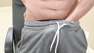 Cumming in a banging-rubber