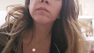 Glamorous angel in a costume sneaking a fuck in at work in back office