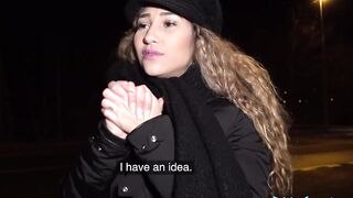 Public Agent - Big tit Latina fucked doggy style and rides shlong