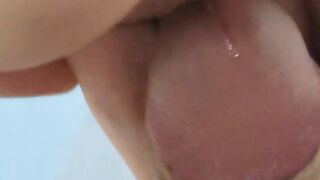 My little hand caresses my tiny rod