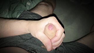 Watch me edging and throbbing listening to my neighbor getting banged hard late at night