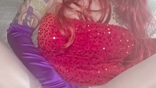 Jessica rabbit fingering snatch with gloves