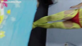New lingerie for my man to fuck me with his gigantic BBC and make me spill all his cum while this chap's pounding me. Interracial, big dong, gay sex, femboy, crossdresser, sperm flow