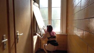 Highway floozy Melina May gets fucked by everyone. CREAMPIE!!!