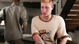 Game: FindingBuddies, Chapter 10 - Meeting an old friend (Chapter 5), helping on the farm, having sex by the waterfall, giving a oral pleasure, and getting drilled in the ass (russian english voice)