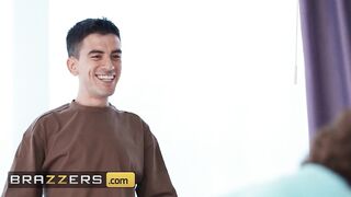 BRAZZERS - Audrey Reid Gets Even By Seducing Her BF’s Friend—Then Invites Both For A 3-some