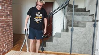The Wife Comes Home and Wants Her Husband to Fuck Her Hard and Cum in Her Twat