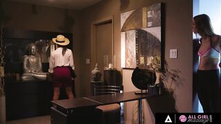 ALL ANGEL MASSAGE Consummate Lesbian Duo Abella Danger And Haley Reed Fuck Each Other s Juicy Twats