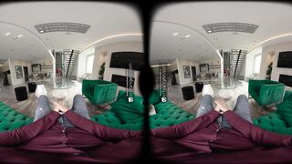 VR Bangers Aria Valencia & Angel Windell Sexy Teen threesome VR Porn