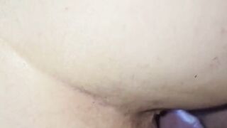 Daddy rubbing his dick on my pussy