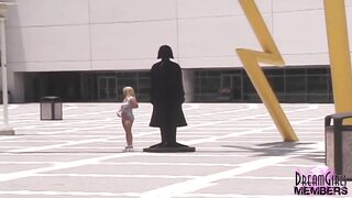 Hot golden-haired and exposed in tampa