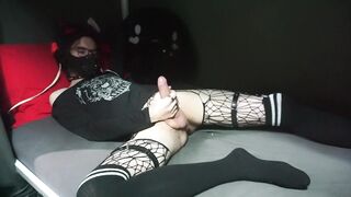 5 day with a big jock rock femboy