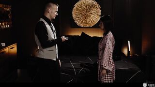 Latina with MASSIVE Breasts Freeze Banged by Hotel Staff - Time Stop Porn