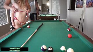 Taut Teen Kinsley Kane Fucked Hard From Behind On A Pool Table