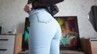 Jeans Facesitting POV! Consummate Ass Teasing JOI