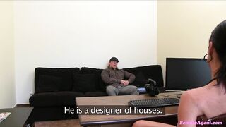 Female Agent - Buff Golden-haired God Fucks Agent's Tight Little Cunt