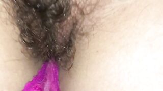 Amateur wife teasing husband - this chick knows I love her bush and provokes me