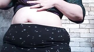 Overweight Obese Gal Mastrubates For YOU - Big BOOTY Dutch Amateur