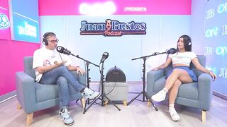 Camila Henao deepthroats: she takes her boyfriend's thick weenie all the way down her throat and ends up with a mouthful of cum