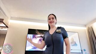 Policewoman oral German Theft Dong in Hotel Room