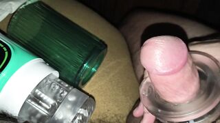 POV: Alone in bed enjoying my automatic suction & rotation machine