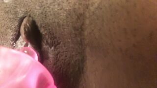 Ebony Cunt Suctioned and Vibrated by Pump n' Play Toy