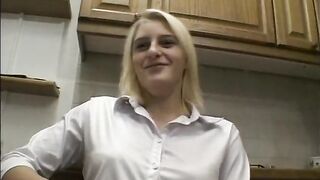 Precious POV oral scene with euro MILF