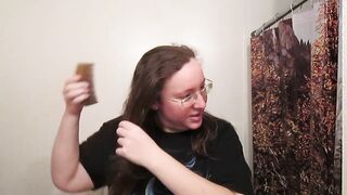 Hair Journal: Combing Long Curly Strawberry Golden-haired Hair - Week 8 (ASMR)