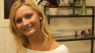 Stunning Golden-haired Bitch with Perfect Melons and Butt Gives Camera Man a Oral sex-sex