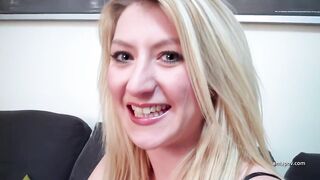 I Watch Pale Blonde and Hairless UK Model Lauren Cox Toy Her Vagina