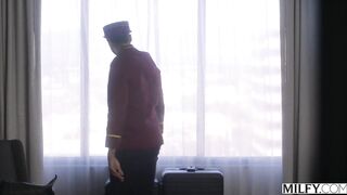 MILFY Luscious MILF uses bellboy for her enjoyment