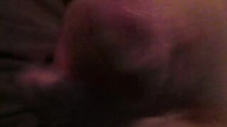 Playing with spit lubed uncircumcised penis