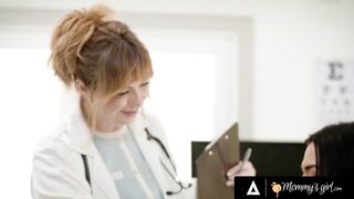 Sneaky Babe Fucks Stepmom At Hospital