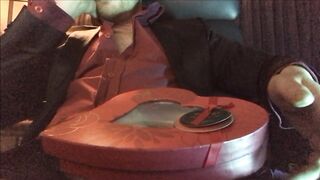 Daddy has a Valentines day gift a big penis in a box