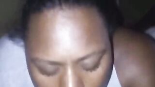 Big butt BBW bop giving sloppy top