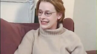 Geeky golden-haired with glasses loves getting jizzed after hard screw