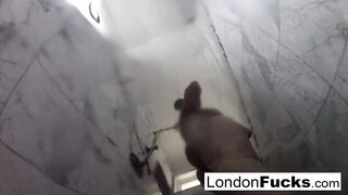 London Keyes gets soaked