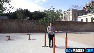 Cute Gay Boys Work Out & Hookup On Holiday In Spain