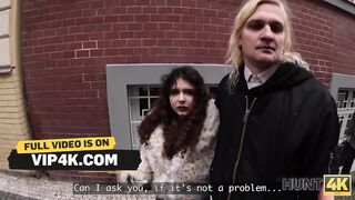 HUNT4K. Fat cutie with a Big Booty gets Drilled by a Stranger