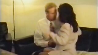 Hawt floozy in red lingerie gets her tight pussy filled with a biggest dong