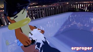 Erpleasure VRChat: Sexually excited Beizel in vr Gets His Cock Sucked & Ridden by a Panda Beauty